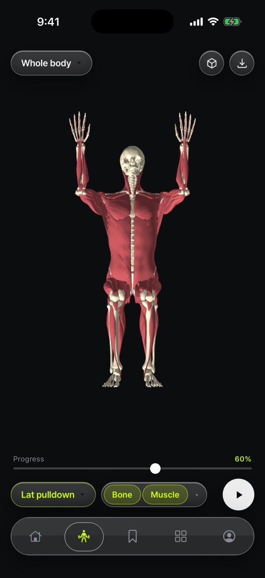 MUVO lat pulldown 3D
